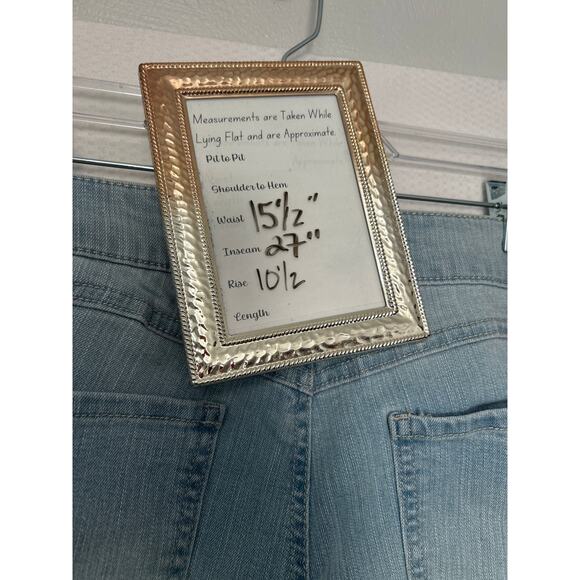 d.jeans Women's Blue Faded Light Wash Denim Jeans Mid Rise Straight Size 10 - Picture 8 of 9